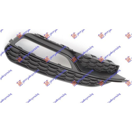 Grilë në parakolpin e përparmë (me hapje për drita të mjegullës) (s-line) për AUDI A3 3D/SPORTBACK 12-16 - OEM: 8V3807682G9B9