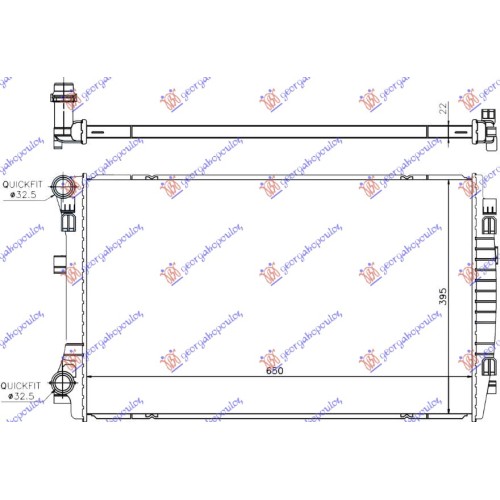 Radiator për motor 1.5 TFSi benzinë (650x400) për AUDI A3 SPORT SEDAN/CABRIO 16-20 - OEM: 5Q0121251EM Radiator për motor 1.5 TFSi benzinë (650x400) për AUDI A3 SPORT SEDAN/CABRIO 16-20 - OEM: 5Q0121251EM