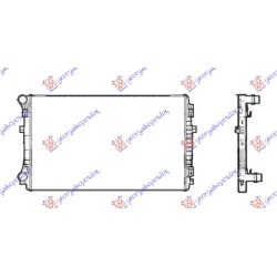 Radiator për motor 1.5 TFSi benzinë (650x400) (KOYO) për AUDI A3 SPORT SEDAN/CABRIO 16-20 - OEM: 5Q0121251EM Radiator për motor 1.5 TFSi benzinë (650x400) (KOYO) për AUDI A3 SPORT SEDAN/CABRIO 16-20 - OEM: 5Q0121251EM
