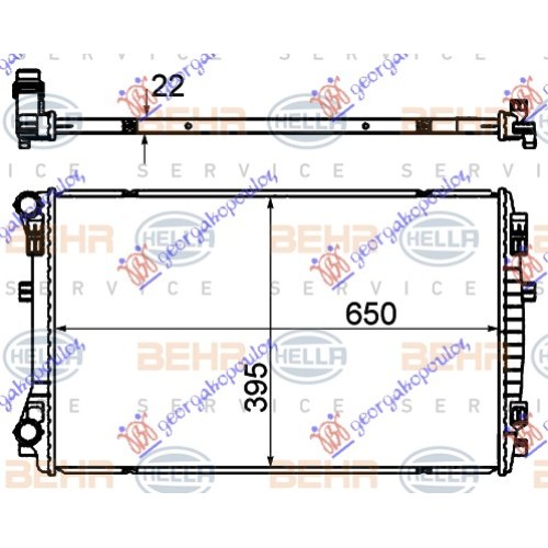Radiator për motor 1.5 TFSi benzinë (650x400) (MAHLE BEHR) për AUDI A3 SPORT SEDAN/CABRIO 16-20 - OEM: 5Q0121251EM Radiator për motor 1.5 TFSi benzinë (650x400) (MAHLE BEHR) për AUDI A3 SPORT SEDAN/CABRIO 16-20 - OEM: 5Q0121251EM