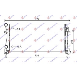 Radiator për motor 1.2 TFSi benzinë - 1.6 TDi dizel (650x325x24) për AUDI A3 SPORT SEDAN/CABRIO 16-20 - OEM: 5Q0121251EB Radiator për motor 1.2 TFSi benzinë - 1.6 TDi dizel (650x325x24) për AUDI A3 SPORT SEDAN/CABRIO 16-20 - OEM: 5Q0121251EB