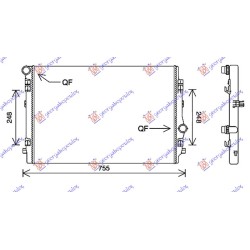 Radiator për motor 2.0 TDi (135 KW) dizel (650x450x32) për AUDI A3 3D/SPORTBACK 12-16 - OEM: 5Q0121251CN Radiator për motor 2.0 TDi (135 KW) dizel (650x450x32) për AUDI A3 3D/SPORTBACK 12-16 - OEM: 5Q0121251CN