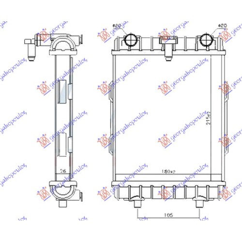 Radiator shtesë për motor 2.0 TFSi - S3 benzinë (215x180x26) për AUDI A3 SPORT SEDAN/CABRIO 16-20 - OEM: 5Q0121251HA Radiator shtesë për motor 2.0 TFSi - S3 benzinë (215x180x26) për AUDI A3 SPORT SEDAN/CABRIO 16-20 - OEM: 5Q0121251HA