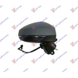 Pasqyrë elektrike me ngrohje (gati për ngjyrosje) (me drita pulsuese) (xham asferik) për AUDI A3 3D/SPORTBACK 16-20 - OEM: 8V1857410F