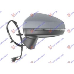 Pasqyrë elektrike me ngrohje (gati për ngjyrosje) (me drita pulsuese) + këndi i vdekur) (xham asferik) për AUDI A3 3D/SPORTBACK 12-16 - OEM: 8V0857527E