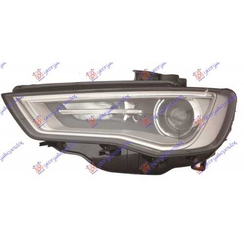 Fenerë bi-xenon me LEDDritë ditoreDritë gri (kabriolet) (E) (DEPO) për AUDI A3 SPORT SEDAN/CABRIO 13-16 - OEM: 8V0941043C