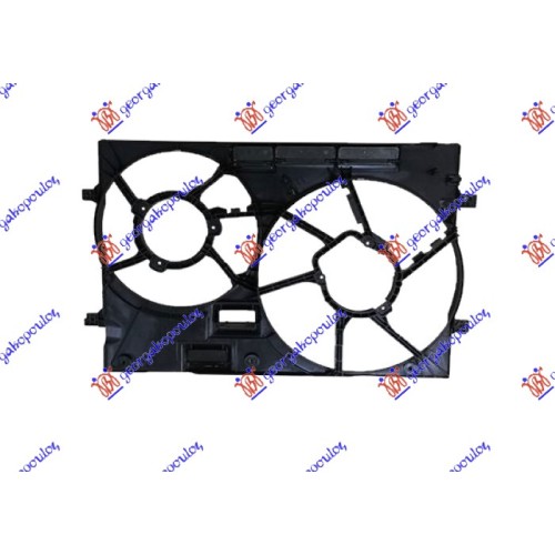 Difuzor/mbajtës për ventilator (dopio) për AUDI A1 14-18 - OEM: 3Q0121205