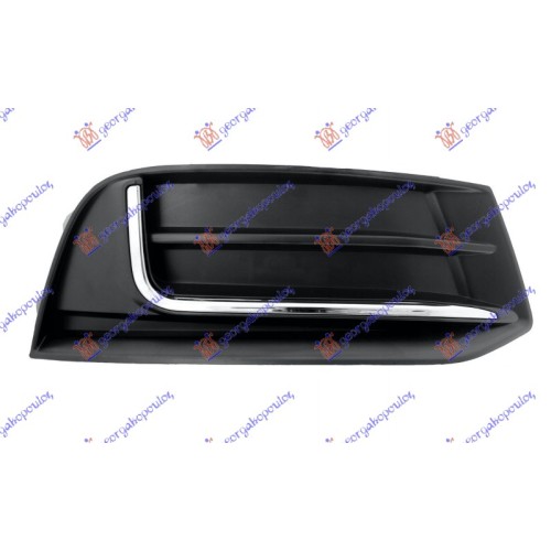 Grilë në parakolpin e përparmë Shirit kromi për AUDI A3 SPORT SEDAN/CABRIO 16-20 - OEM: 8V5807672B Grilë në parakolpin e përparmë Shirit kromi për AUDI A3 SPORT SEDAN/CABRIO 16-20 - OEM: 8V5807672B