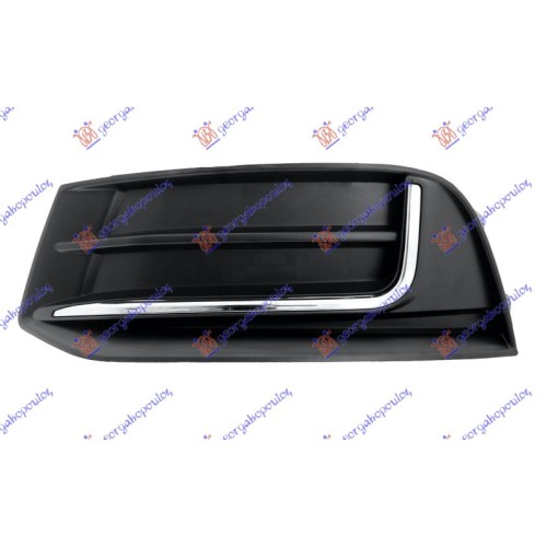 Grilë në parakolpin e përparmë Shirit kromi për AUDI A3 SPORT SEDAN/CABRIO 16-20 - OEM: 8V5807671B Grilë në parakolpin e përparmë Shirit kromi për AUDI A3 SPORT SEDAN/CABRIO 16-20 - OEM: 8V5807671B