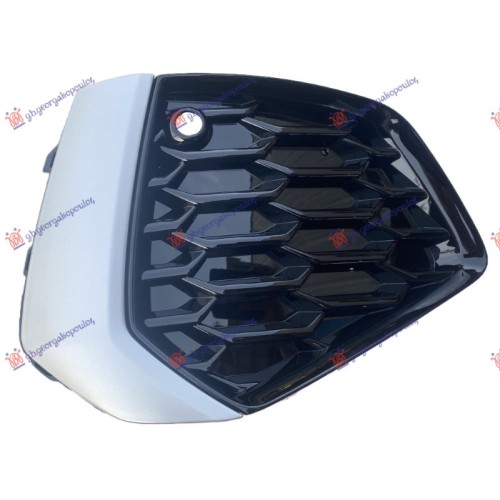 Grilë në parakolpin e përparmë me krom + sensor (sedan s-line/sportback 45 TFSi e) për AUDI A3 20- - OEM: 8Y0807672B1RR