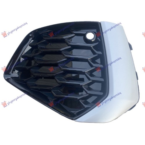 Grilë në parakolpin e përparmë me krom + sensor (sedan s-line/sportback 45 TFSi e) për AUDI A3 20- - OEM: 8Y0807671B1RR