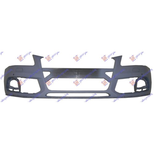 Parakolpi i përparmë (gati për ngjyrosje) (me hapje për sensorë parkimi) + spërkatëse) për AUDI Q5 12-16 - OEM: 8R0807065C