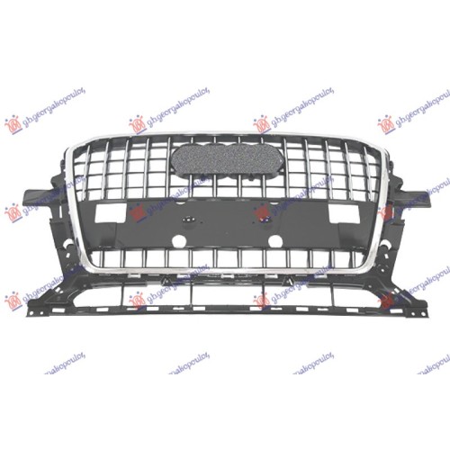 Maskë pvc/grilë krom komplet (me hapje për sensor parkimi) për AUDI Q5 12-16 - OEM: 8R0853651S