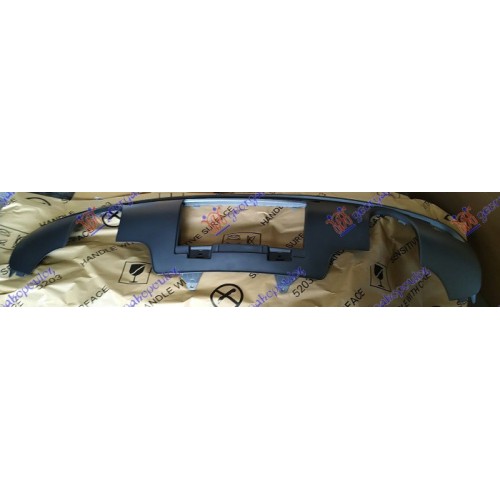 Spoiler i poshtëm në parakolpin e pasëm (s-line/s5) (me 2 tuba individual shkarikimi) (me hapje për çengel) për AUDI Q5 12-16 - OEM: 8R0807833G