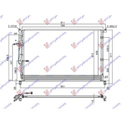 Radiator i kondicionerit për të gjithë modelet benzinë/dizel 06- (730x480x16) për AUDI A8 02-09 - OEM: 4E0260403N Radiator i kondicionerit për të gjithë modelet benzinë/dizel 06- (730x480x16) për AUDI A8 02-09 - OEM: 4E0260403N