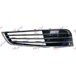 Grilë në parakolpin e përparmë (pa hapje për dirtë të mjegullës) (me 3 Shirit a) për AUDI A8 09-13 - OEM: 4H0807680K