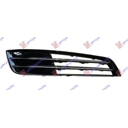 Grilë në parakolpin e përparmë (pa hapje për dirtë të mjegullës) (me 2 Shirit a kromi) për AUDI A8 09-13 - OEM: 4H0807680M
