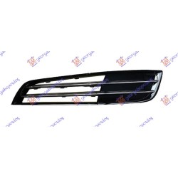 Grilë në parakolpin e përparmë (pa hapje për dirtë të mjegullës) (me 2 Shirit a kromi) për AUDI A8 09-13 - OEM: 4H0807679M
