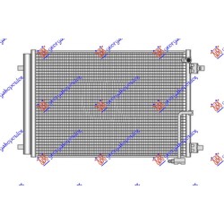 Radiator i kondicionerit 3.0 TFSI - S8 4.0 TFSI benzinë (667x441x16) për AUDI A8 09-13 - OEM: 4H0260403F