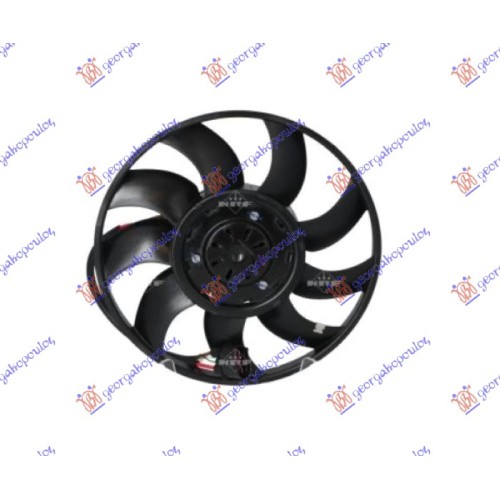 Ventilator (Motor + helikë) (390mm) (4 pinë) për AUDI A6 10-14 - OEM: 4H0959455AB