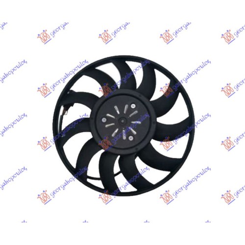 Ventilator (Motor + helikë) 4.0 TFSI benzinë (380mm) (400W) (i majtë) për AUDI A6 14-18 - OEM: 4H0959455AF