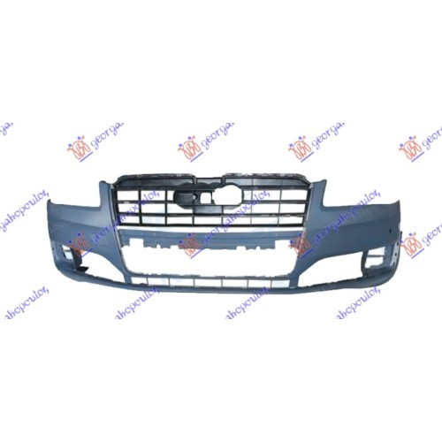 Parakolpi i përparmë (gati për ngjyrosje) (me hapje për sensorë parkimi) + spërkatëse) për AUDI A8 13-17 - OEM: 4H0807065K Parakolpi i përparmë (gati për ngjyrosje) (me hapje për sensorë parkimi) + spërkatëse) për AUDI A8 13-17 - OEM: 4H0807065K