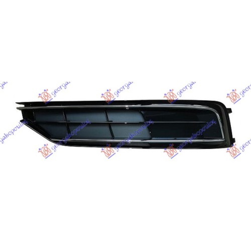 Grilë në parakolpin e përparmë me krom për AUDI A8 13-17 - OEM: 4H0807680R Grilë në parakolpin e përparmë me krom për AUDI A8 13-17 - OEM: 4H0807680R