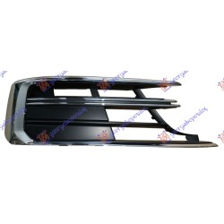 Grilë në parakolpin e përparmë me krom për AUDI A8 17-21 - OEM: 4N0807680A3FZ