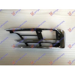 Grilë në parakolpin e përparmë me krom (me hapje për drita të mjegullës) për AUDI A8 17-21 - OEM: 4N0807679