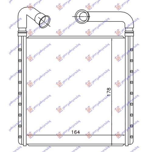 Ngrohës kabine (BR) (164x173x26) DENSO tipi për AUDI TT 14-18 - OEM: 5Q0819031A Ngrohës kabine (BR) (164x173x26) DENSO tipi për AUDI TT 14-18 - OEM: 5Q0819031A