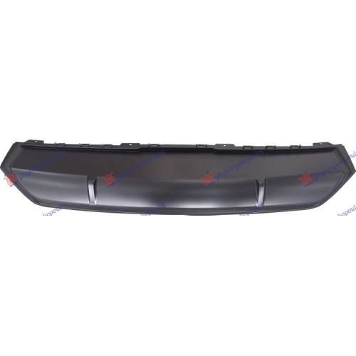 Shirit në parakolpin e pasëm i poshtëm me ngjyrë të zezë (S-LINE/SQ8) për AUDI Q8 18-22 - OEM: 4M8 807 482 RU6