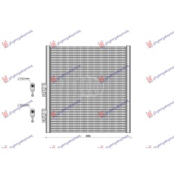 Radiator i kondicionerit (385x379x16) për AUDI E-TRON SPORTBACK 20- - OEM: 9J1260403A