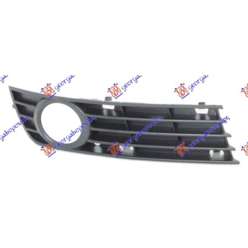 Grilë në parakolpin e përparmë (me hapje për drita të mjegullës) e mbyllur për AUDI A4 00-04 - OEM: 8E0807682A Grilë në parakolpin e përparmë (me hapje për drita të mjegullës) e mbyllur për AUDI A4 00-04 - OEM: 8E0807682A