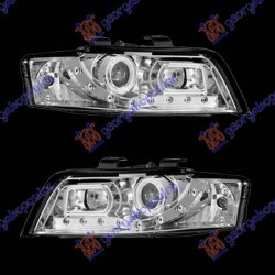 Fenerë set tipi a5 krom për AUDI A4 00-04