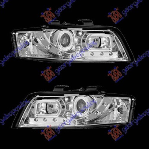 Fenerë set tipi a5 krom për AUDI A4 00-04