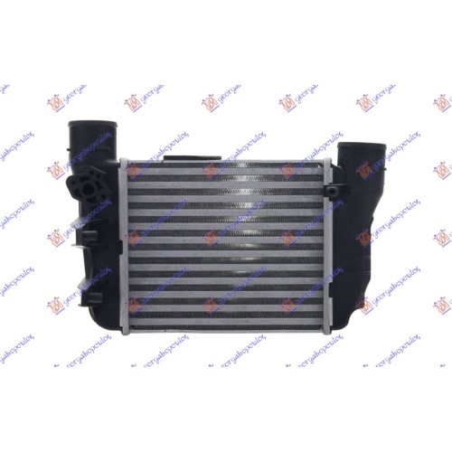 Interkuler 1.8 T (140KW) benzinë (215x195x65) i majtë për AUDI A4 00-04 - OEM: 8E0145805Q Interkuler 1.8 T (140KW) benzinë (215x195x65) i majtë për AUDI A4 00-04 - OEM: 8E0145805Q