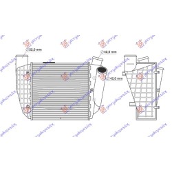 Interkuler 2.5 TDI dizel (199x189) (RH) për AUDI A4 00-04 - OEM: 8E0145806C