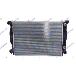 Radiator për motor 3.0 V6 benzinë (marsh automatik) (630x450) për AUDI A4 00-04 - OEM: 8E0121251AR