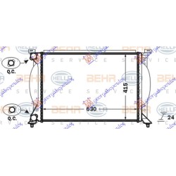 Radiator për motor 1.6-2.0 16v - 1.8 T -2.0 TFSi benzinë - 1.9-2.0 Tdi dizel (marsh manual) (630x410) (MAHLE BEHR) për AUDI A4 00-04 - OEM: 8E0121251 Radiator për motor 1.6-2.0 16v - 1.8 T -2.0 TFSi benzinë - 1.9-2.0 Tdi dizel (marsh manual) (630x410) (MAHLE BEHR) për AUDI A4 00-04 - OEM: 8E0121251