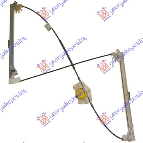 Ngritës/rregullator për dritaren e përparme elektrik (pa motor) (А cilësi) për AUDI A4 04-07 - OEM: 8E0837461B