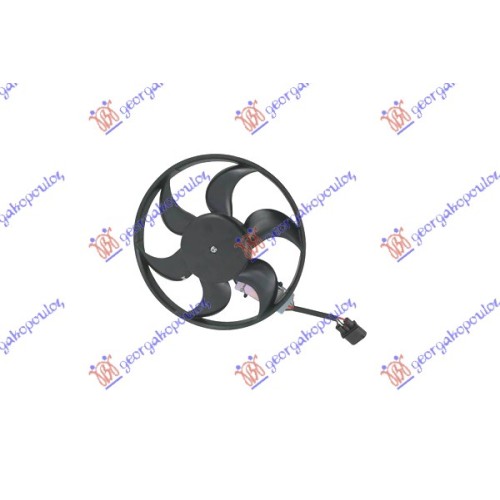Ventilator (Motor + helikë) 4.2 FSI benzinë - 2.7-3.0 TDI dizel (400mm) (400W) (i djathtë) për AUDI A6 04-08 - OEM: 4F0959455B