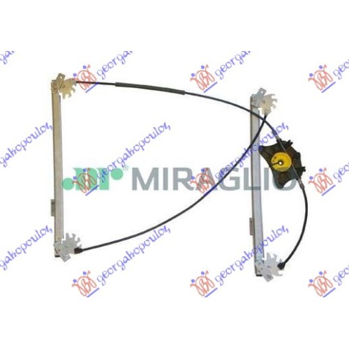 Ngritës/rregullator për dritaren e përparme elektrik (pa motor) (А cilësi) për AUDI A6 04-08 - OEM: 4F0837461A