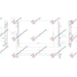 Radiator për motor 1.0 TFSI benzinë (marsh manual/automatik) (650x439) për AUDI A1 18- - OEM: 2Q0121253A Radiator për motor 1.0 TFSI benzinë (marsh manual/automatik) (650x439) për AUDI A1 18- - OEM: 2Q0121253A