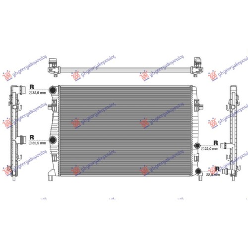 Radiator për motor 1.0 TGI-1.0 TSI benzinë - 1.6 TDI dizel (marsh manual/automatik) (650x439) (VALEO) për AUDI A1 18- Radiator për motor 1.0 TGI-1.0 TSI benzinë - 1.6 TDI dizel (marsh manual/automatik) (650x439) (VALEO) për AUDI A1 18-