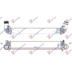 Interkuler 2.0 (40 TFSi) benzinë (690x105x80) për AUDI A1 18- - OEM: 2Q0145805A