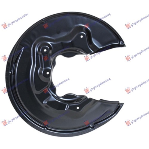 Mbrojtja e frenave nga pluhuri në anën e pasme (diametri i panelit 380/105mm) (diametri i diskut 310mm) për AUDI A3 03-08 - OEM: 5N0615612E Mbrojtja e frenave nga pluhuri në anën e pasme (diametri i panelit 380/105mm) (diametri i diskut 310mm) për AUDI A3 03-08 - OEM: 5N0615612E