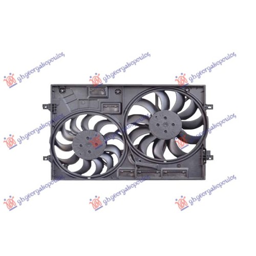 Ventilator komplet (dopio) 1.4-2.0 benzinë -2.0 dizel (350/320mm) për AUDI Q2 16-20 - OEM: 3Q0121205B Ventilator komplet (dopio) 1.4-2.0 benzinë -2.0 dizel (350/320mm) për AUDI Q2 16-20 - OEM: 3Q0121205B
