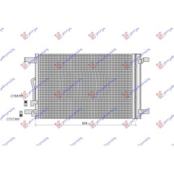 Radiator i kondicionerit 1.4-1.5-2.0 TSI benzinë - 2.0 TDI dizel (576x388) për AUDI A3 3D/SPORTBACK 12-16 - OEM: 5QM816411 Radiator i kondicionerit 1.4-1.5-2.0 TSI benzinë - 2.0 TDI dizel (576x388) për AUDI A3 3D/SPORTBACK 12-16 - OEM: 5QM816411