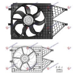 Ventilator komplet 1.2-1.4-1.6 benzinë - 1.6-1.9 dizel për AUDI A1 14-18 - OEM: 6R0121207A Ventilator komplet 1.2-1.4-1.6 benzinë - 1.6-1.9 dizel për AUDI A1 14-18 - OEM: 6R0121207A