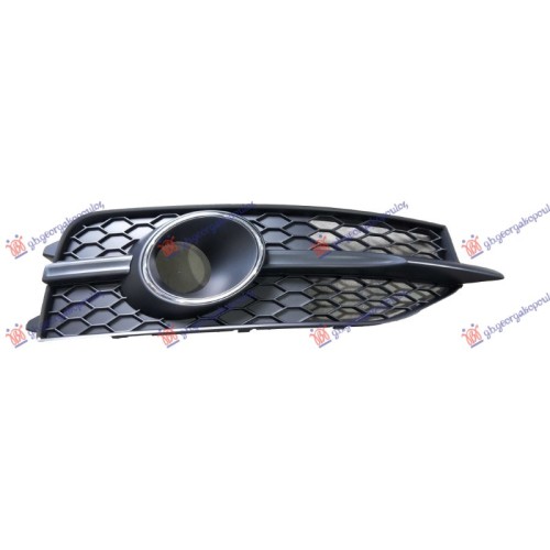 Grilë e parakolpit të përparmë e zezë (me ACC) (S-LINE) për AUDI A7 SPORTBACK 10-14 - OEM: 4G8807682C9B9